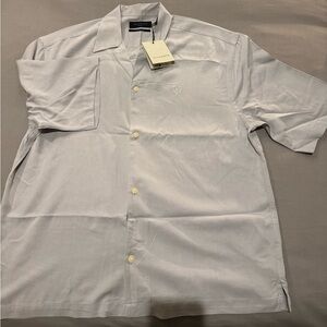 All Saints Light Gray Oversized Shirt